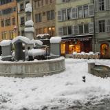 Place du Bourg de Four Geneva Winter 2010